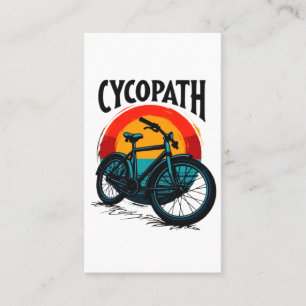 Cartão De Visita Cycopath: Bike Energetica com Teto Gráfico do Sol
