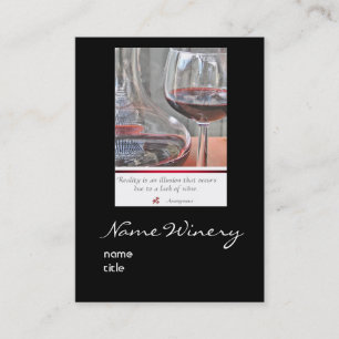 Cartão de visita da adega