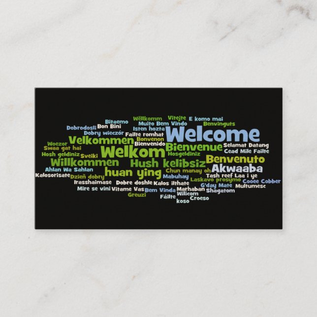 Cartão de visita da agência de viagens (Frente)