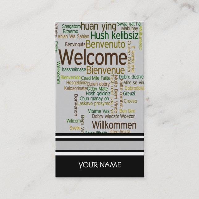 Cartão de visita da AGÊNCIA DE VIAGENS (Frente)