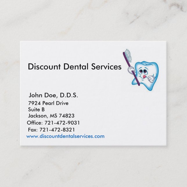 Cartão de visita da amostra (Frente)