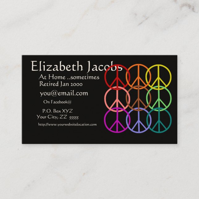 Cartão de visita da aposentadoria do nascido no (Frente)