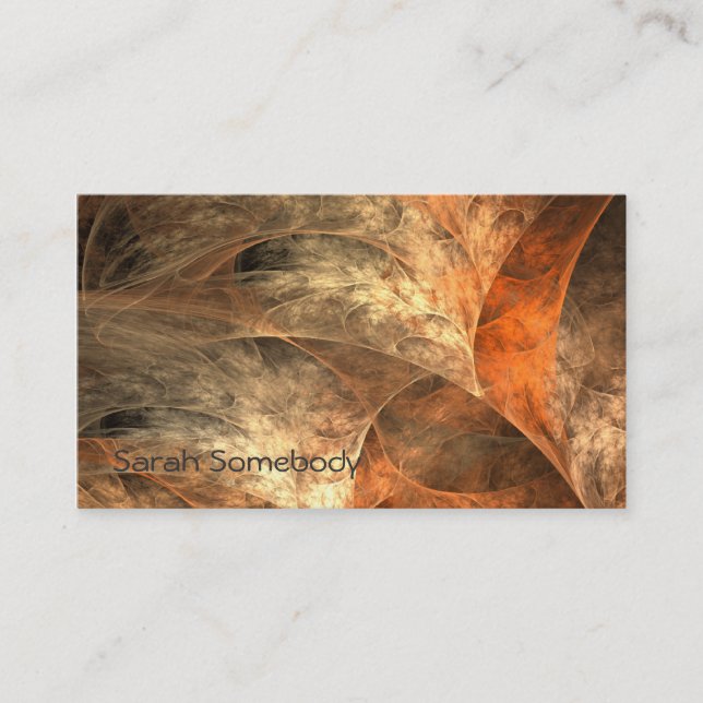 Cartão de visita da arte do Fractal das riquezas (Frente)