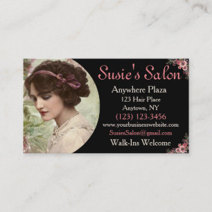 Cartão de visita da beleza do cabeleireiro do