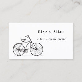 Cartão de visita da bicicleta