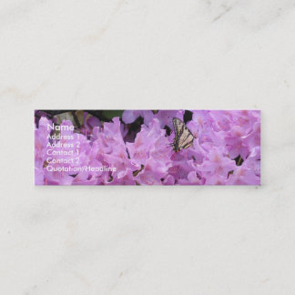 Cartão de visita da borboleta