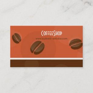 Cartão de visita da cafetaria