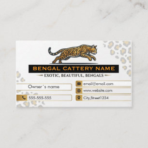 Cartão de Visita da Cattery Bengal