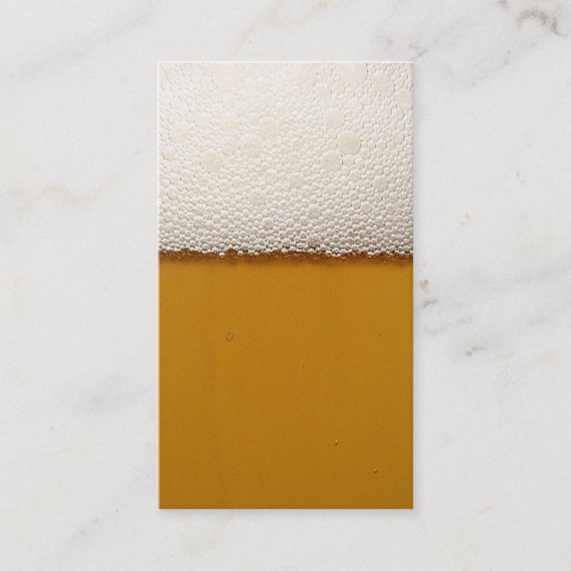 Cartão de visita da cerveja (Frente)