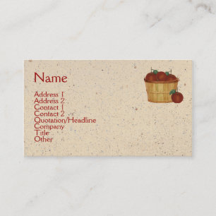 Cartão de visita da cesta de Apple
