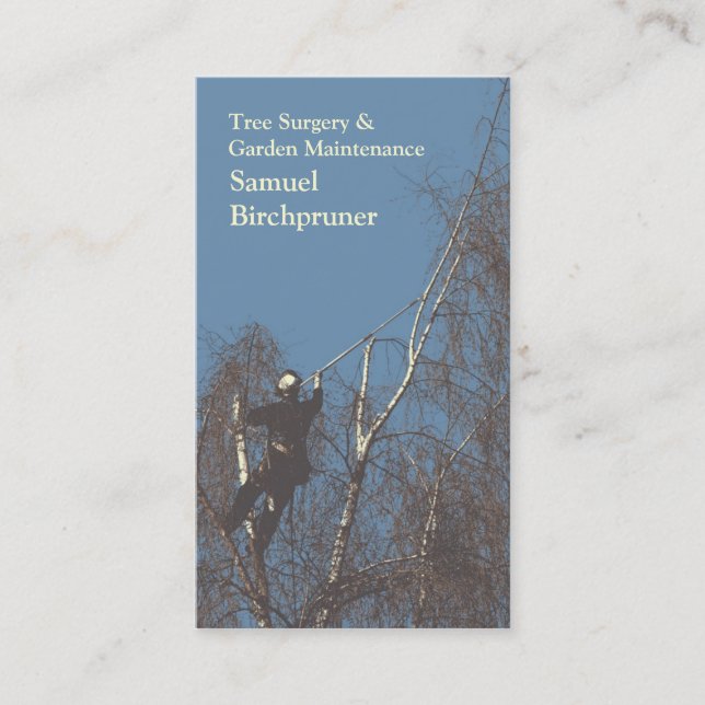 Cartão de visita da cirurgia de árvore (Frente)