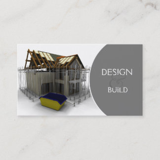 Cartão de visita da construção/arquitetos