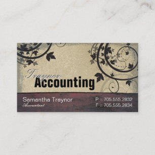 Cartão de visita da contabilidade - o conselho do
