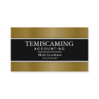 Cartão de visita da contabilidade - preto & ouro