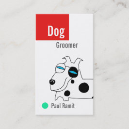 Cartão de visita da cor do Groomer do cão