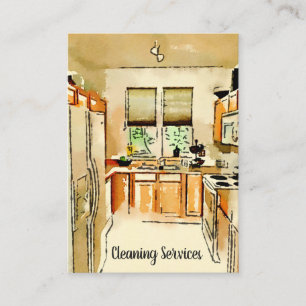 Cartão de visita da Cozinha de Aquarela
