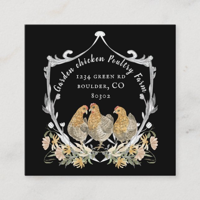 cartão de visita da crista de aquarela russa (Frente)