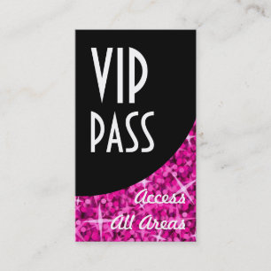 Cartão de visita da Curva Negra 'VIP Pass' Cor-de-