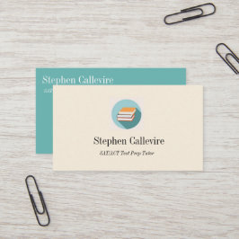 Cartão de visita da educação do ícone do livro