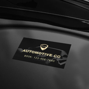 Cartão de visita da empresa automotiva de luxo neg