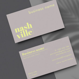 Cartão de Visita da Empresa de Nashville Tennessee