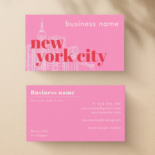 Cartão de Visita da Empresa de Nova York NYC