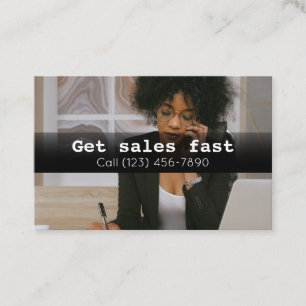 Cartão de visita da Empresa de Vendas de Anúncios