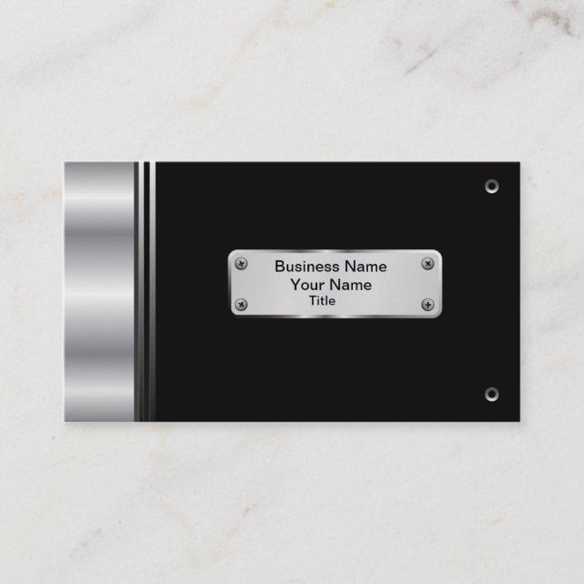 Cartão de visita da engenharia mecânica (Frente)