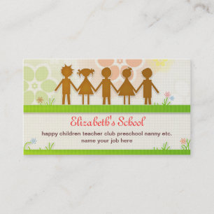 cartão de visita da escola