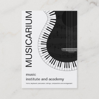 cartão de visita da escola de música