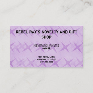 Cartão de visita da estrela do Grunge, lavanda