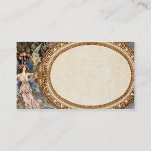 Cartão de visita da fada da fantasia