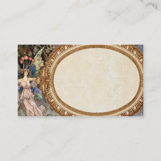 Cartão de visita da fada da fantasia