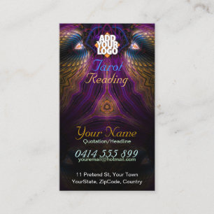 Cartão de visita da fantasia do Fractal de Tarot