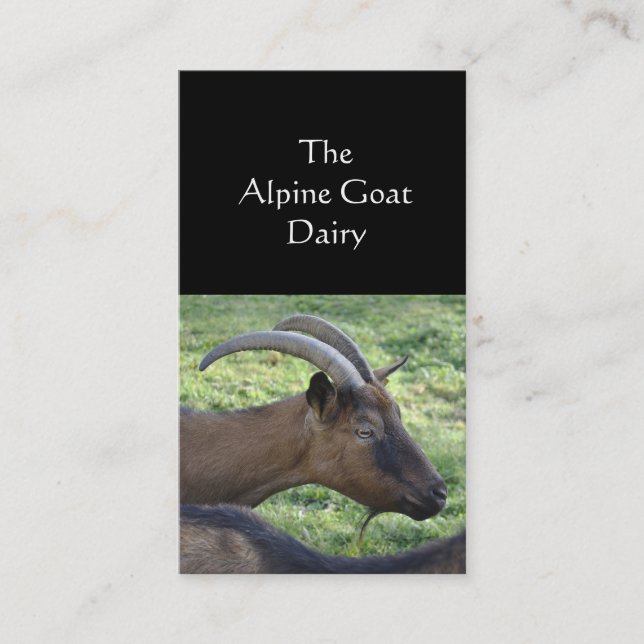 Cartão de visita da fazenda da cabra (Frente)