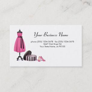 Cartão de visita da forma do Couture