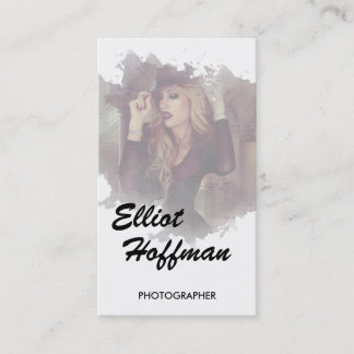 Cartão de visita da fotografia