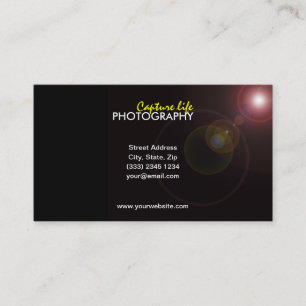Cartão de visita da fotografia