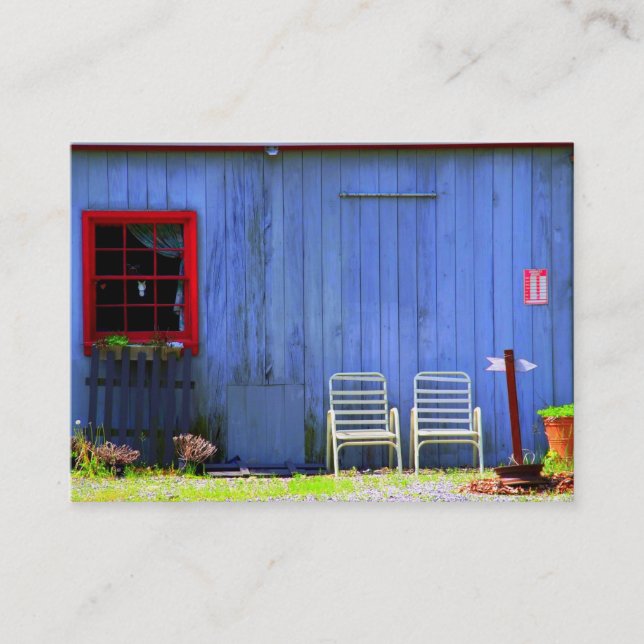 Cartão de visita da fotografia de cor (Frente)