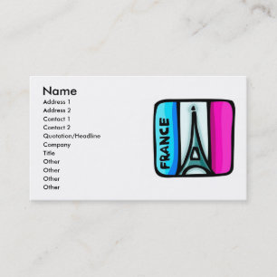 Cartão de visita da França
