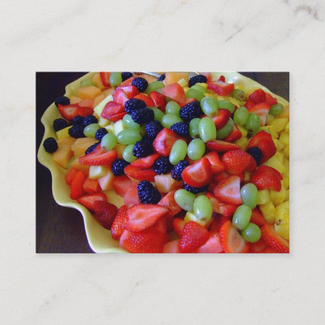 Cartão de visita da fruta fresca (Frente)