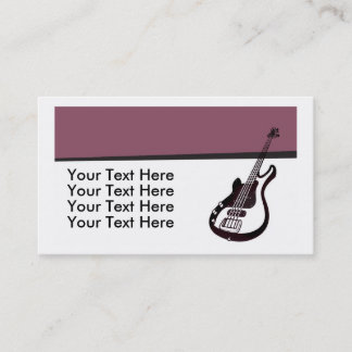Cartão de visita da guitarra