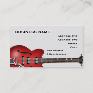 Cartão de visita da guitarra
