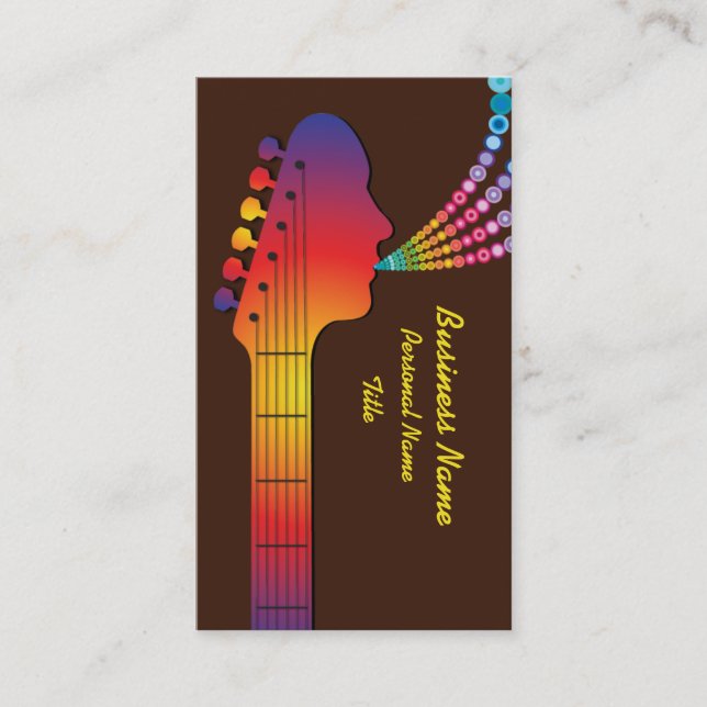 Cartão de visita da indústria musical (Frente)