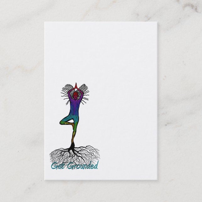 Cartão de visita da ioga (Frente)