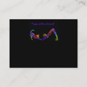 Cartão de visita da ioga