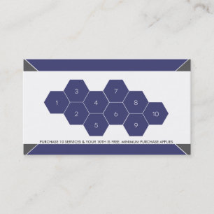 Cartão de visita da lealdade do cliente da