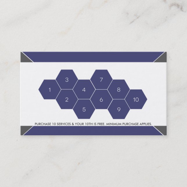 Cartão de visita da lealdade do cliente da (Frente)