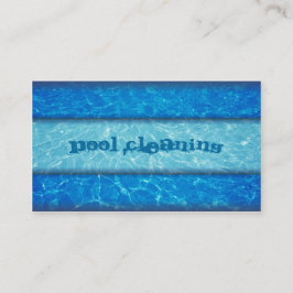 Cartão de visita da limpeza da piscina