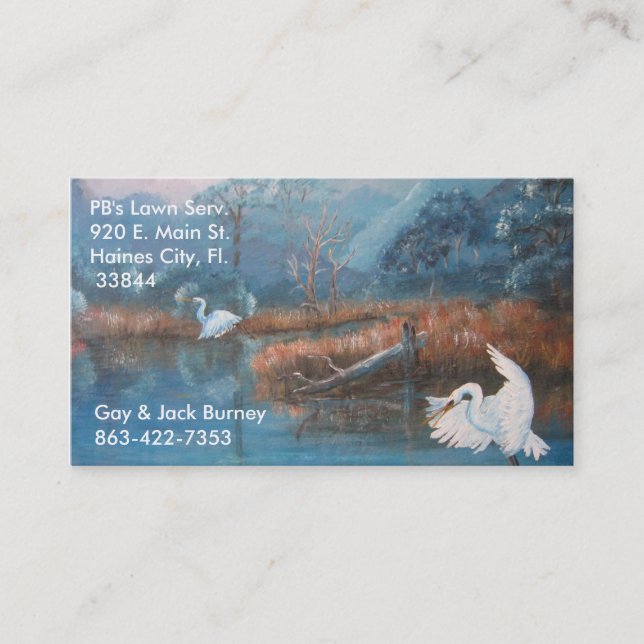 Cartão de visita da "luz do dia" (Frente)